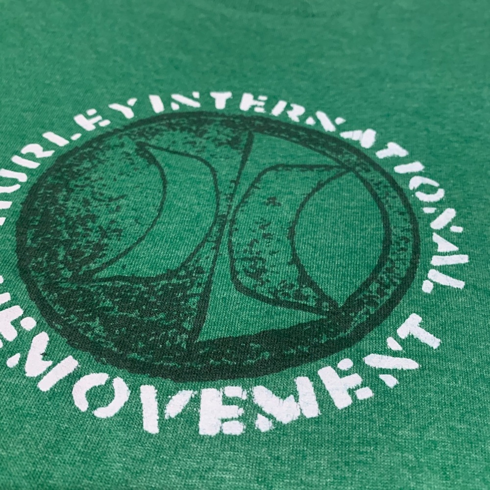 Throwback International Hurley Tshirt sz L green - Picture 3 of 4